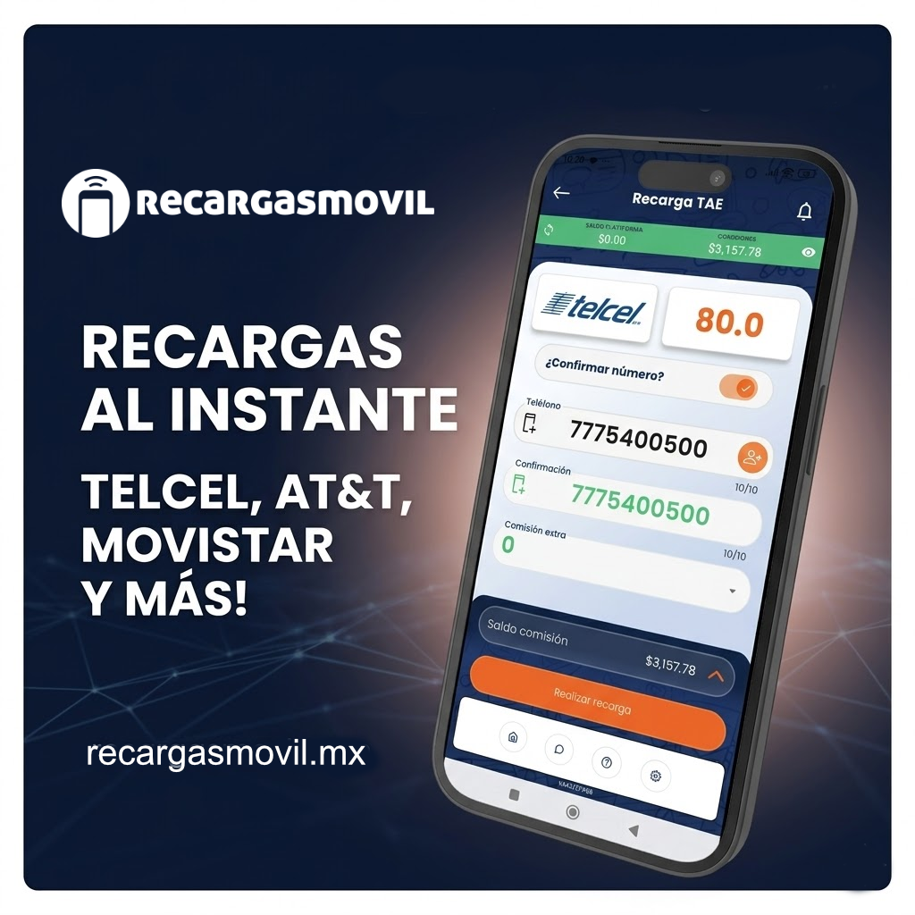 RecargasMovil – Recargas en México al instante